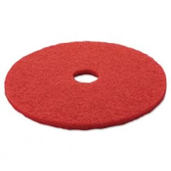 3M 5100 20 In. Low-Speed Buffer Floor Pads - Red (5-Piece/Carton)