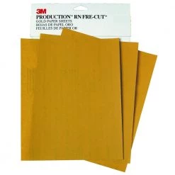 3M 2541 Production Resinite Gold Sheet 9 In. X 11 In. P320A (50-Pack)