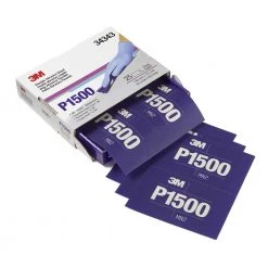 3M 34343 Flexible Abrasive Hookit Sheet 5.5 In X 6.8 In P1500