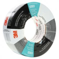 3M 6969 3 In. Core 48 Mm X 54.08 M Extra-Heavy-Duty Duct Tape - Silver (1 Roll)