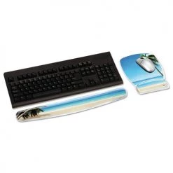 3M MW308DS Fun Design Clear Gel 6-4/5 In. X 8-3/5 In. X 3/4 In. Mouse Pad With Wrist Rest - Daisy Print -Cheap 3M Store thmnmw308bh b