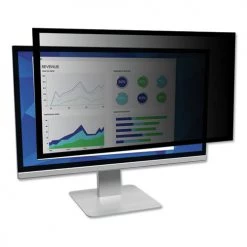 3M PF240W1F 16:10 Aspect Ratio Framed Desktop Privacy Monitor For 23.6 - 24 In. Monitors