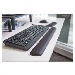 3M WR85B 19 In. X 2 In. X 0.75 In. Gel Keyboard Wrist Rest - Solid Black -Cheap 3M Store thmnwr85b b